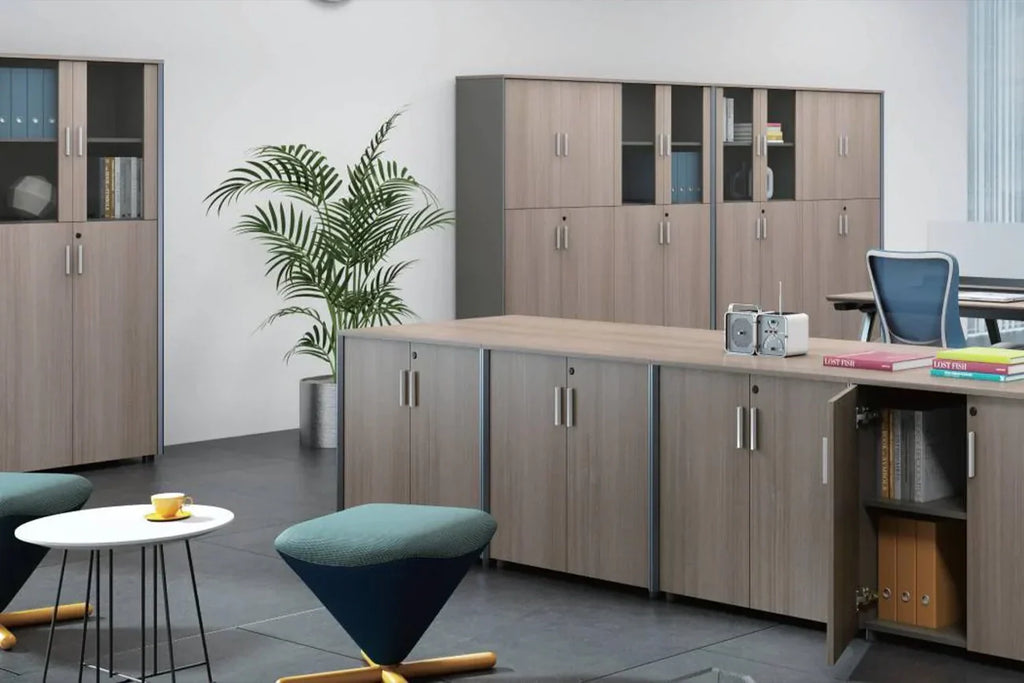 Built-In vs. Freestanding Office Cabinets