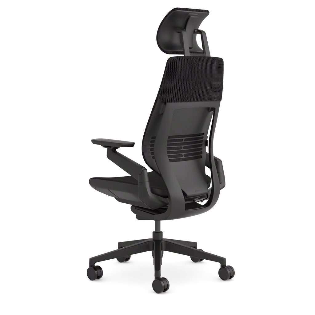 Gesture chair with headrest