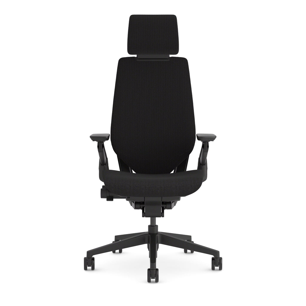 Gesture chair with headrest