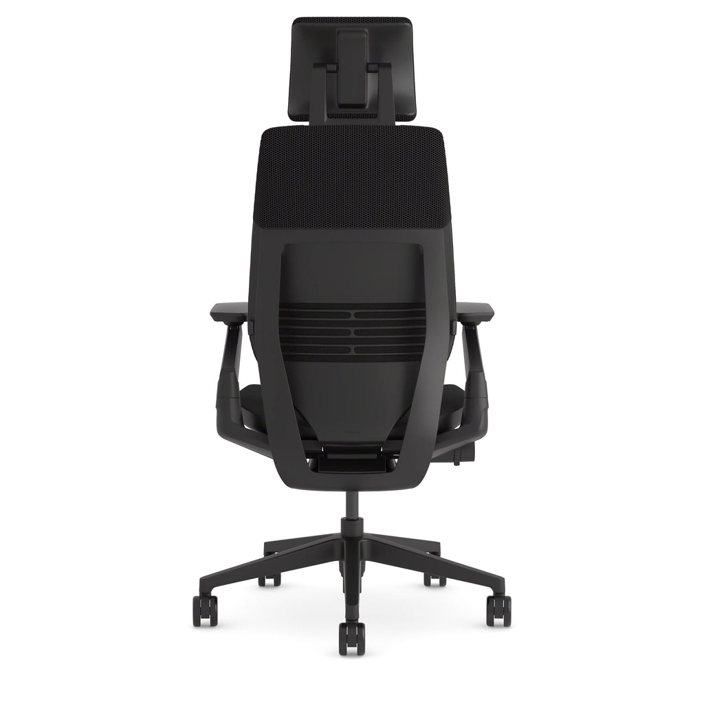 Gesture chair with headrest