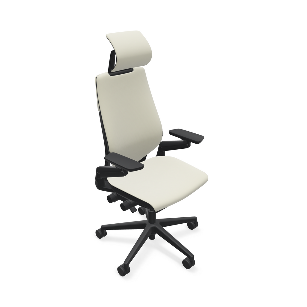 Gesture chair with headrest
