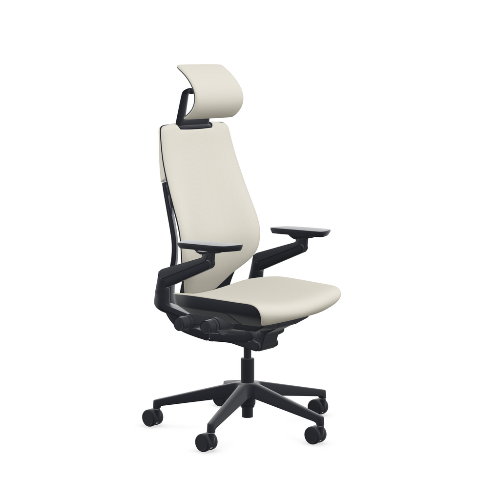 Gesture chair with headrest