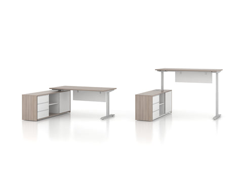 iTech Height Adjustable Manager Table