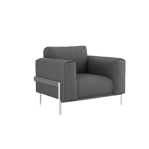 Dense 1-Seater Sofa (Half Leather)
