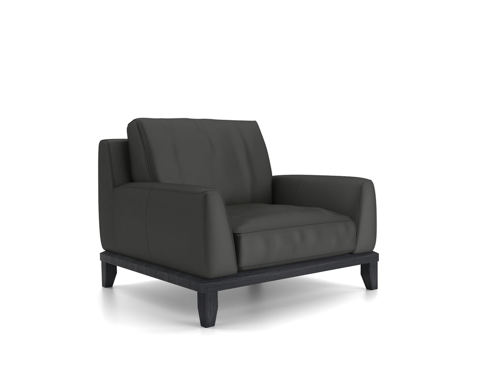 Decker 3-Seater Sofa (Half Leather)