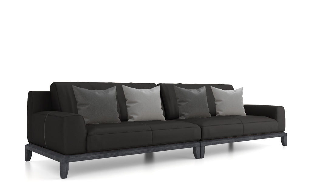 Deyi 3-Seater Sofa (Half Leather)