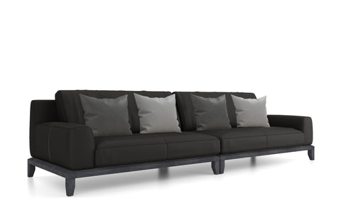 Deyi 3-Seater Sofa (Half Leather)