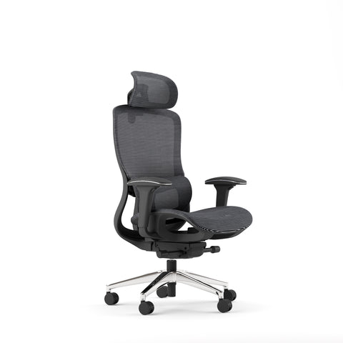 Carmen Manager Black Chair (High Mesh Back & Mesh Seat)