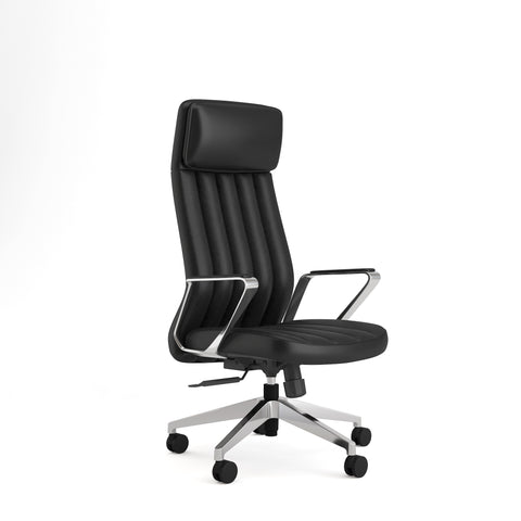 Depa High Back Executive Chair (Fixed Alloy Armrest)