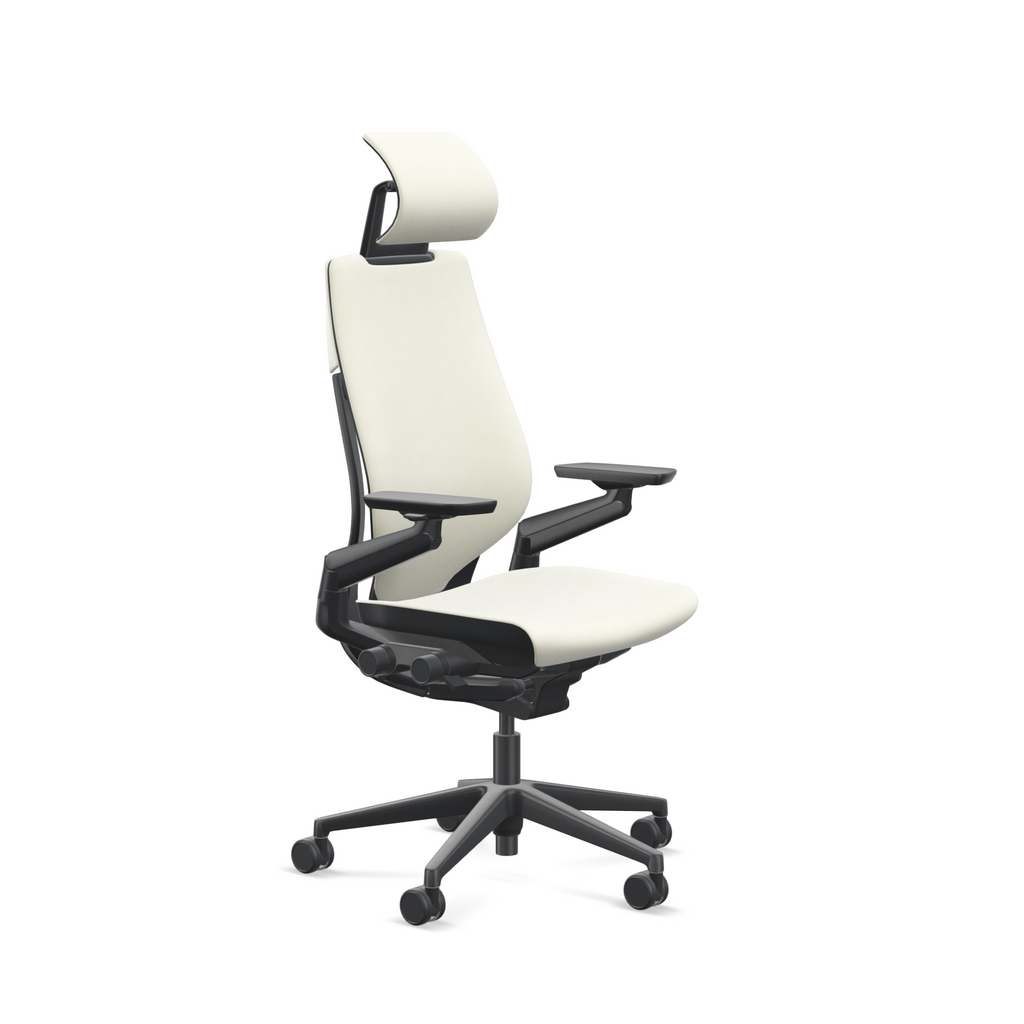 Gesture chair with headrest